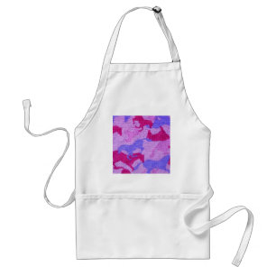 Pink Horses Canvas Standard Apron
