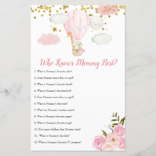 Pink hot air balloon whow know mummy best