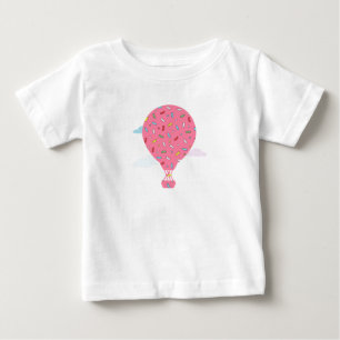 Pink Hot Air Balloons Baby T-Shirt