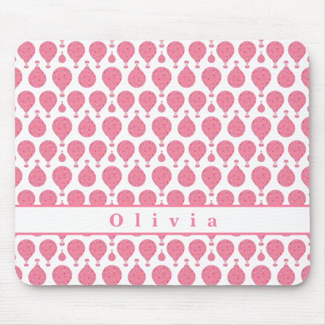 Pink Hot Air Balloons Mouse Mat (Front)