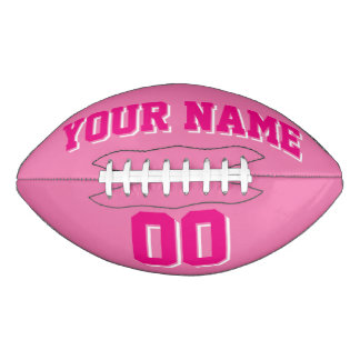 PINK HOT PINK AND WHITE Custom Football American Football
