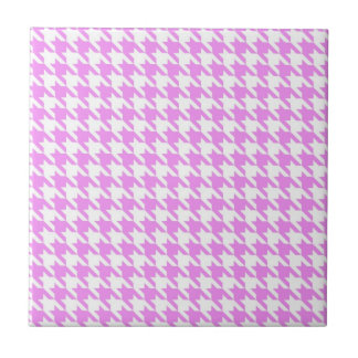 Pink Houndstooth Tile