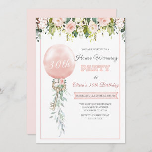 Pink Housewarming and Birthday Template