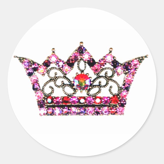 Pink Hues of a Tiara stickers (Front)