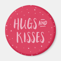 Pink Hugs and Kisses | Hearts | Valentine's Day