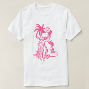 Pink Hula Girl T-Shirt