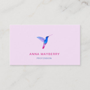 Pink Hummingbird Business Card
