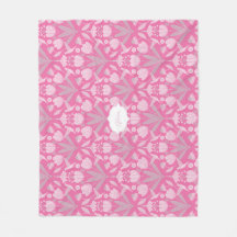 Pink Hummingbird Coquette Personalised floral