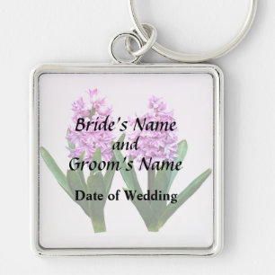 Pink Hyacinth Duo Wedding Products Key Ring