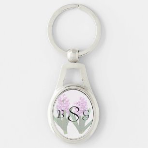 Pink Hyacinth Duo Wedding Products Key Ring