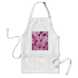 pink hyacinth flower standard apron