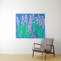 Pink Hyacinths Spring Flowers Floral Art Painting