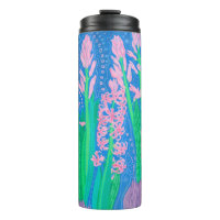 Pink Hyacinths Spring Flowers Floral Art Painting