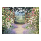 Pink Hybrid Rose-Lined Path To Gate, Underplanted