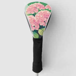 Pink Hydrangea Bush Golf Head Cover