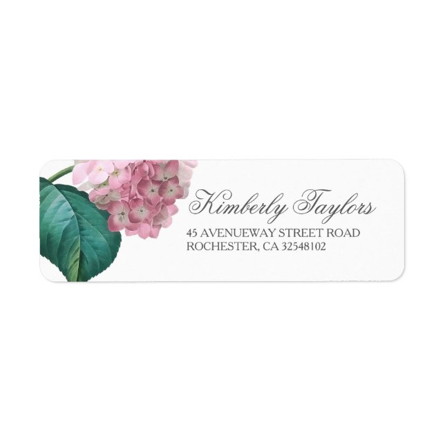 Pink Hydrangea Floral Wedding (Front)