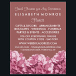 Pink Hydrangea, Floristry Advertising Flyer<br><div class="desc">Pink Hydrangea,  Floristry Advertising Flyer by The Business Card Store.</div>