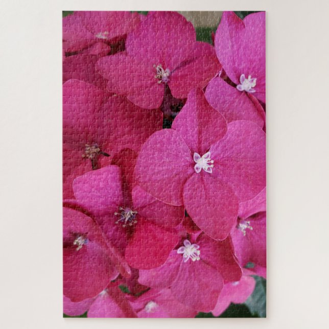 Pink Hydrangea Flower  Puzzle (Vertical)