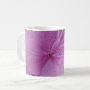 Pink Hydrangea Flower White Coffee Mug