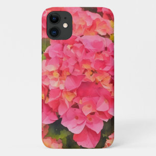 Pink Hydrangea Flowers Floral Art Phone Case