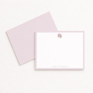 Pink Hydrangea Note Card