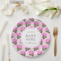 Pink Hydrangea Pattern Sweet Baby Girl