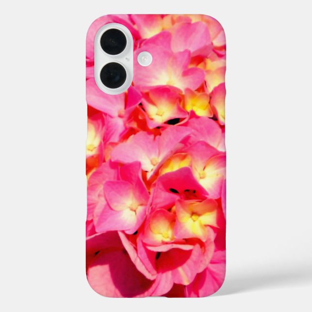 Pink hydrangea pink floral pink flower Case-Mate iPhone case (Back)