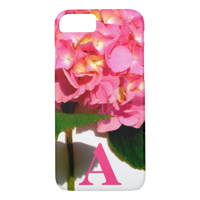 Pink Hydrangea pink floral pink flower Case-Mate iPhone Case (Back)