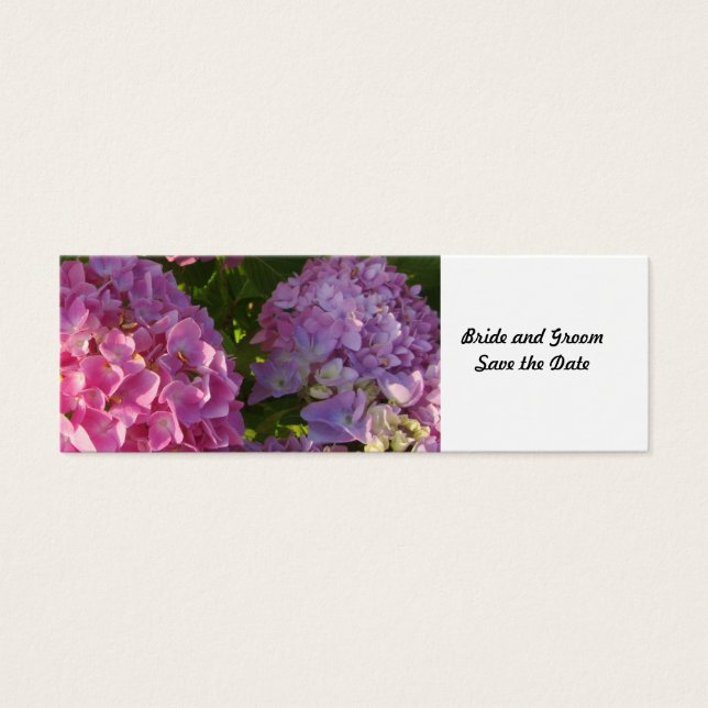 Pink Hydrangea Save the Date (Front)