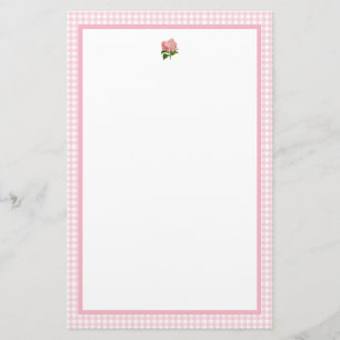 Pink Hydrangea Stationery