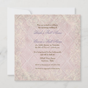 Pink Hydrangea Swirl - Floral Bridal Shower Invite