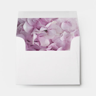 Pink Hydrangea Wedding RSVP Envelopes