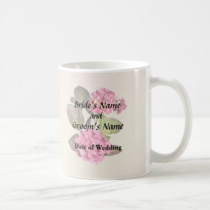 Pink Hydrangea With Leaves Wedding Products Coffee Mug