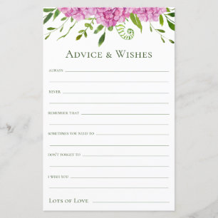 Pink Hydrangeas Advice and Wishes 