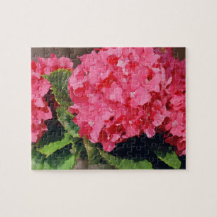Pink Hydrangeas Jigsaw Puzzle