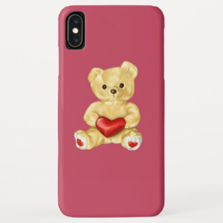 Pink Hypnotising Cute Teddy Bear iPhone XS Max Case