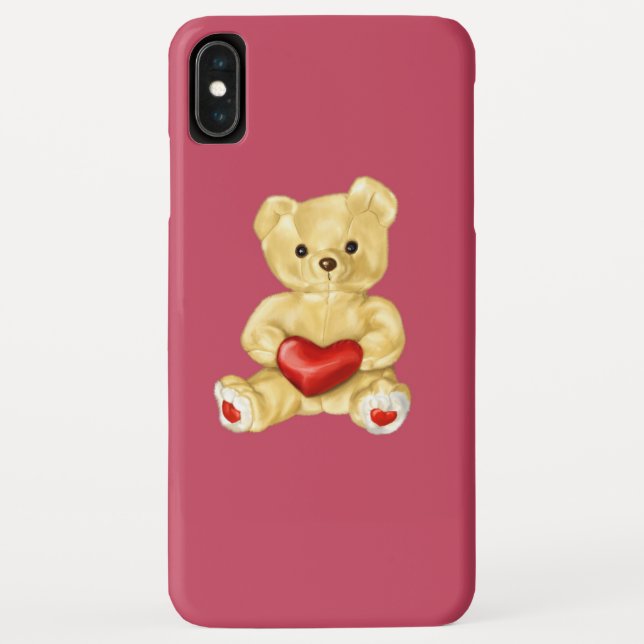 Pink Hypnotising Cute Teddy Bear Case-Mate iPhone Case (Back)
