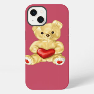 Pink Hypnotising Cute Teddy Bear Protective iPhone 13 Case