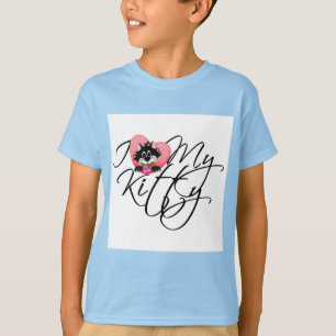 Pink I Love My Kitty Tshirts and Gifts