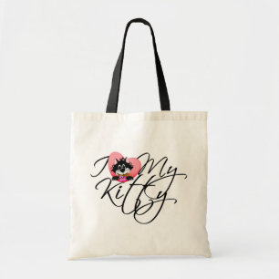 Pink I Love My Kitty Tshirts and Gifts Tote Bag