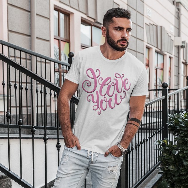 Pink I Love You T-Shirt (Creator Uploaded)