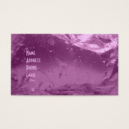 Pink Ice Business Card