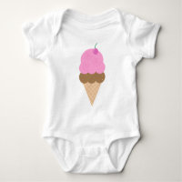 Pink Ice Cream Cone