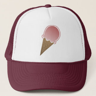 Pink Ice Cream Cone Trucker Hat