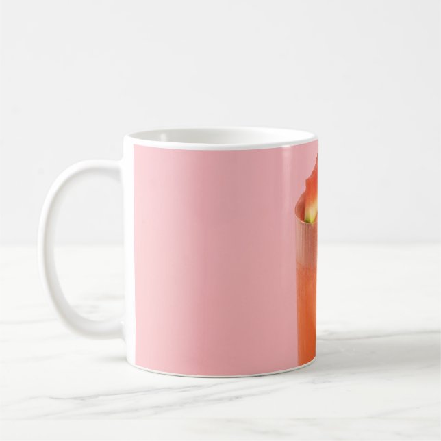 Pink ice cream on cone coffee mug (Left)