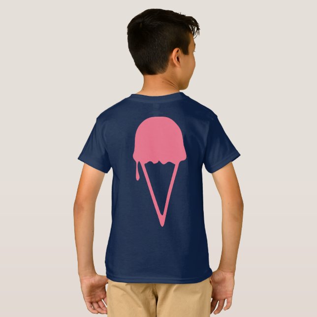 Pink Ice Cream T-Shirt (Back Full)