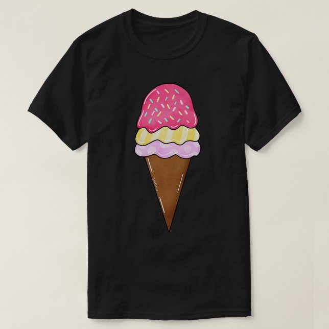 PINK ICE CREAM T-Shirt (Design Front)