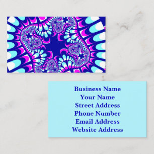 Pink Ice Flower Business Card