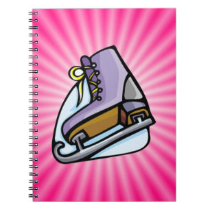 Pink Ice Skate Notebook