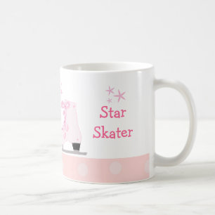 Pink Ice Skates - Star Skater Coffee Mug